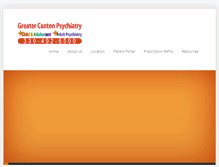 Tablet Screenshot of cantonpsychiatry.com
